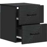  Stenski nočni omarici s predalom 2 pcs Črna 34,5 x 33 x 40 cm, (5000209592) | Shoptok.si