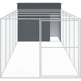  Kućica za pse s igralištem antracit 214 x 661 x 181 cm čelična | shoptok.hr