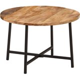  Stolić za kavu 54 x 54 x 35 cm od masivnog drva manga i željeza | shoptok.hr