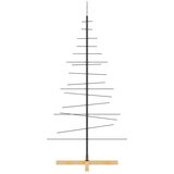  Metalno božićno drvce s drvenim stalkom crno 150 cm | shoptok.hr