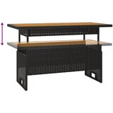  Vrtni stol crni 100x50x43/63 cm od drva bagrema i poliratana | Eponuda.ba