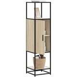 vidaXL Visoka ploča sonoma hrast konstruirano drvo i metal | shoptok.hr