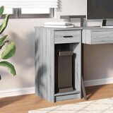 vidaXL Tower stalak za računalo s ladicom boja sivog hrasta 35x45x77cm | shoptok.hr
