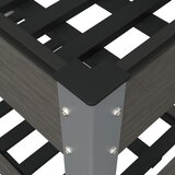  Povišena vrtna gredica s policom siva 100x50x75 cm WPC | shoptok.hr