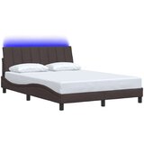  Posteljni okvir brez vzmetnice temno rjav 120x200 cm blago, (21792210) | Shoptok.si