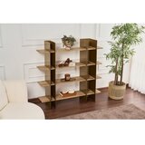 Hanah home Polica za knjige Shb-017-A, 120x31x120 cm, Zlatne boje | Eponuda.ba