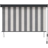 Rolo Antracitna in bela 140 x 250 cm Tkanina in aluminij, (5000247171) | Shoptok.si
