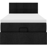 vidaXL otomanski krevet s madracem crni 90x200 cm tkanine | shoptok.hr