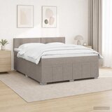  Boxspring krevet s madracem Sivosmeđa 160 x 200 cm Tkanina | shoptok.hr