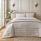 Catherine Lansfield Kremno belo prešito pregrinjalo 220x230 cm Bridgerton Regal Velvet – | Shoptok.si