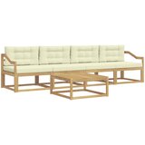  Set vanjskih sofa 4 kom. Bijela i krem | shoptok.hr