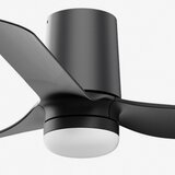 Faro 33834WT-1TW-LED prigušiva vent. MINI PUNT TUB S 10W/230V crna prečnik 90 cm WT + daljinski upravljač | Eponuda.com
