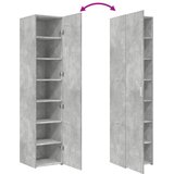  Visoka komoda boja betona 40x42,5x185 cm od konstruiranog drva | shoptok.hr