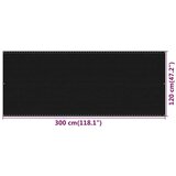 vidaXL Balkonsko platno črno 120x300 cm HDPE | Shoptok.si