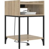 vidaXL Noćni Ormari s policom s pohranom 2 pcs sonoma hrast 40 x 40 x 61 cm | shoptok.hr