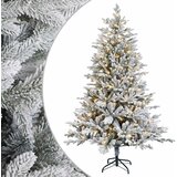  Umjetno božićno drvce s nogom 120 cm 150 LED lampica - Bijela 120 cm s LED svjetlima | shoptok.hr