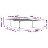  Okvir za krevet crni 135x190 cmkonstruirano drvo | shoptok.hr