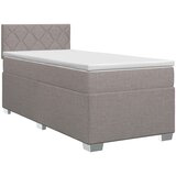  Boxspring krevet s madracem Sivosmeđa 100 x 200 cm Tkanina | shoptok.hr