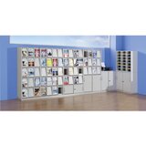 eurokraft pro Omara z loputami, z 12 loputami in z omarico z drsnimi vrati, VxŠxG 1864 x 1000 x 420 mm | Shoptok.si