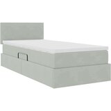  Krevet s od storage s madracem Svijetlo siva 90 x 200 cm Baršun | shoptok.hr