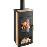 HAAS+SOHN kamin na drva montegrotto ii 305,15 st (7 kw, kapacitet grijanja prostorije: 180 m³, obloga: prirodni kamen, woodstone-biser-crna) Cijene