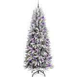  Umjetno božićno drvce Bijela 210 cm PVC, plastika, čelik i PE | shoptok.hr