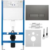 Rea Komplet za predstensko namestitev WC K011A-Q z gumbom HD Titan | Shoptok.si