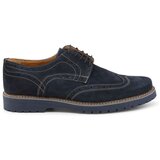 Duca di Morrone Nizki čevlji Tancredi - Suede Blue Modra cene