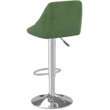 vidaXL Barski stolček temno zelen žamet | Shoptok.si