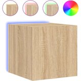 vidaXL Stenske TV omarice z LED 2 kosa sonoma hrast 30,5x35x30 cm | Shoptok.si