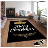 Conceptum Hypnose tepih s novogodišnjim motivima Asr-Crpt-59, Pravougaoni, 160 x 230 cm, Crna i zlatna boja | Eponuda.ba
