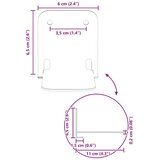  Ležeča polica s polico 24 pcs Črna 6 x 10,8 x 6,6 cm, (5000307360) | Shoptok.si