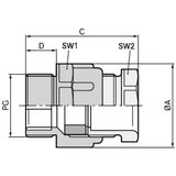 Kabelska uvodnica PG42 polistiren (EPS) svijetlo sive boje (RAL 7035) LappKabel SKINDICHT SVFK PG 42 5 kom. | Eponuda.ba