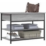  Klupa za cipele siva boja hrasta 70x42,5x50cm konstruirano drvo | Eponuda.com