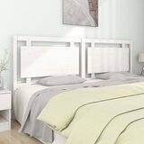  Uzglavlje za krevet bijelo 205,5x4x100 cm od masivne borovine | Eponuda.com