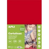 Apli Barvni karton, intenzivna barva rdeča 50 listov, (20366157) | Shoptok.si
