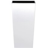 Prosperplast Urbi Square DURS200-S449 visoka tegla za cvijeće s umetkom 11,4 L, 19,5 × 19,5 × 37,5 cm – bijela | shoptok.hr