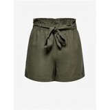 JDY Khaki Shorts with Linen Say - Women | ePonuda.com