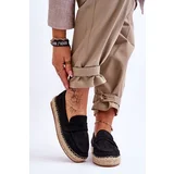 Kesi Women's Suede Espadrilles Black Keyla