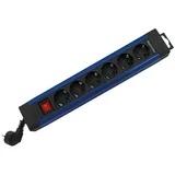  SupraLine Produžni kabel s utičnicama (Broj šuko utičnica: 6 Kom., Crno-plave boje)