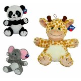  Plisane zivotinje u miksu 30cm-zirafa, panda i slon ( 11/62221 ) | ePonuda.com
