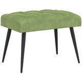  Klupa s gumbastim tkanjem Svijetlo zelena 60 x 40 x 45 cm | shoptok.hr