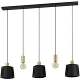 Eglo viseća lampa MAJAGUA E27 5 grla crna/mesing 121,5 cm 390115 Cene