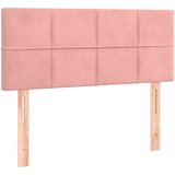 Maison Chic posteljno vzglavje - vzglavna omarica - nočna omarica roza 100x5x78/88 cm žamet, (21706014) Cene