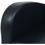  kavč - Sofa - Kanape trosed umetno usnje črne barve, (21726426) | Shoptok.si