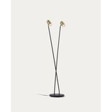 Kave Home Crna/u zlatnoj boji stojeća svjetiljka s metalnim sjenilom (visina 152 cm) Clemence – | shoptok.hr