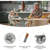 Kinderkraft Stolček za hranjenje Fini 2 2v1, siv | Shoptok.si