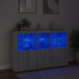  Komoda s LED svjetlima boja sivog hrasta 162x37x100 cm | Eponuda.com