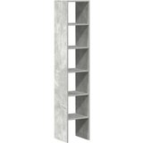 vidaXL Knjižne omare 2 kosa zložljiva betonsko 30x30x80 cm inž. les | Shoptok.si