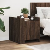 vidaXL Noćni ormarić smeđa boja hrasta 45x50x50 cm konstruirano drvo | shoptok.hr